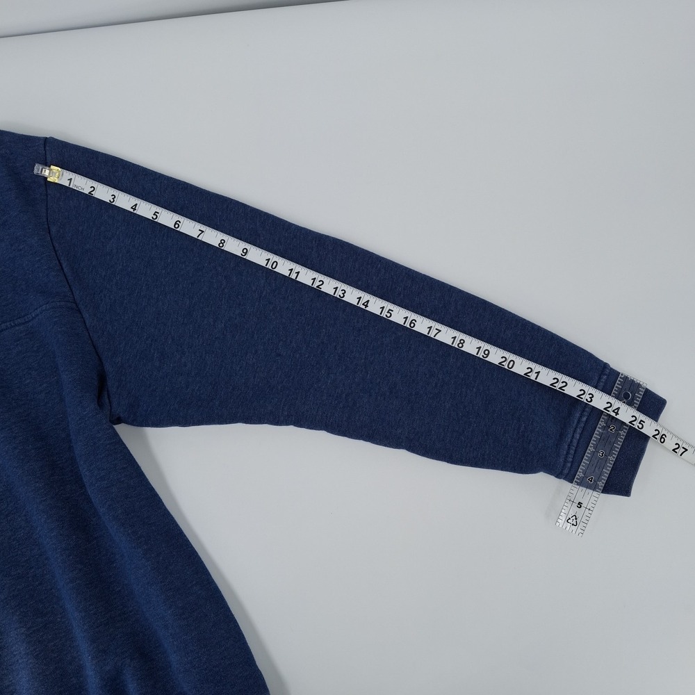 Orvis Sweater Men's Size XX Large Blue Zipper Pullover with a Snap - Picture 12 of 12